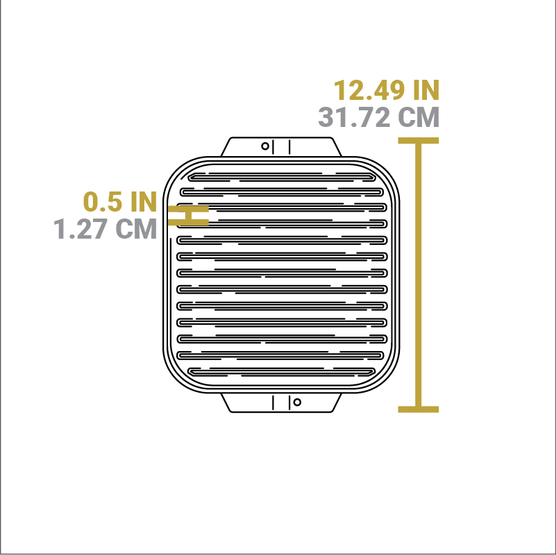 10.5 Inch Single Burner Reversible Grill/Griddle - Image 6