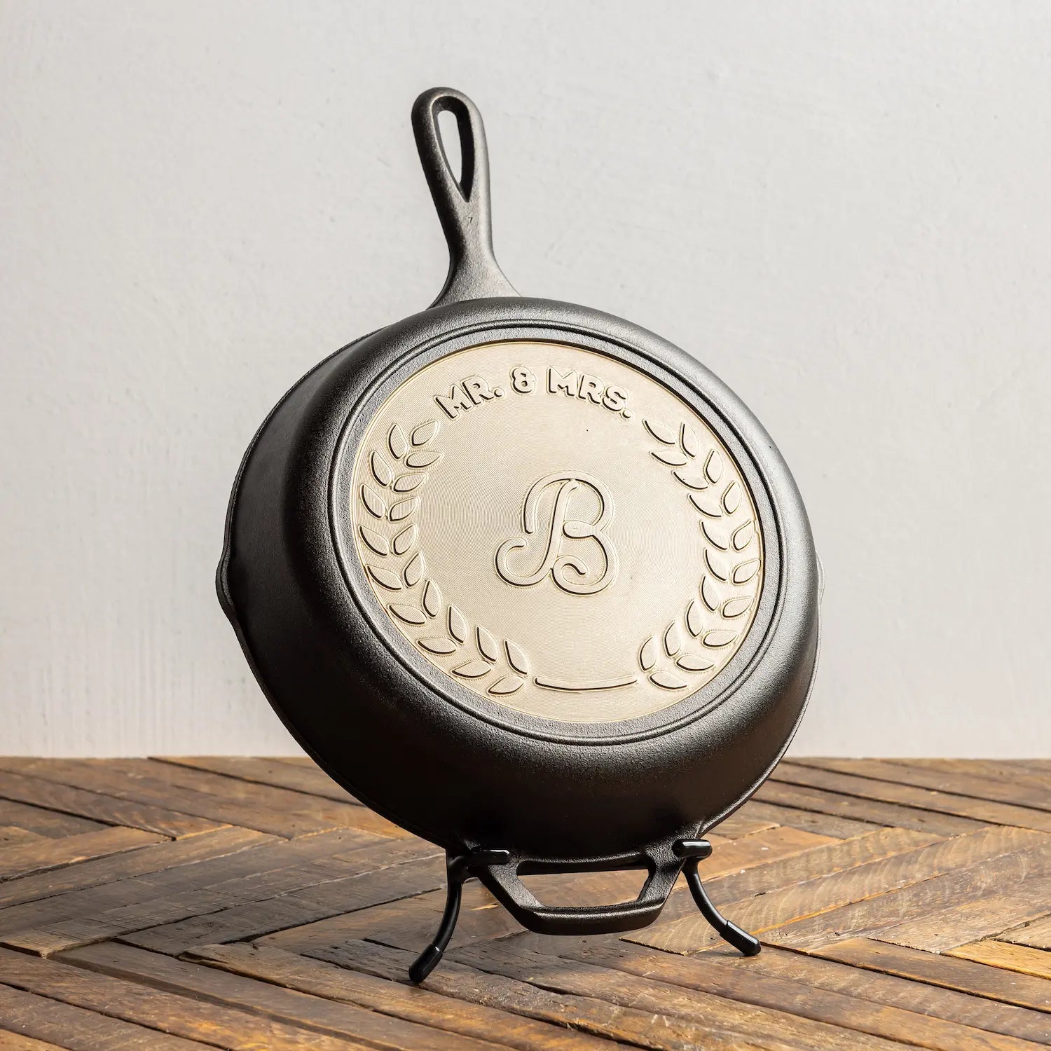 Custom Engraved Monogram Skillet - Image 4