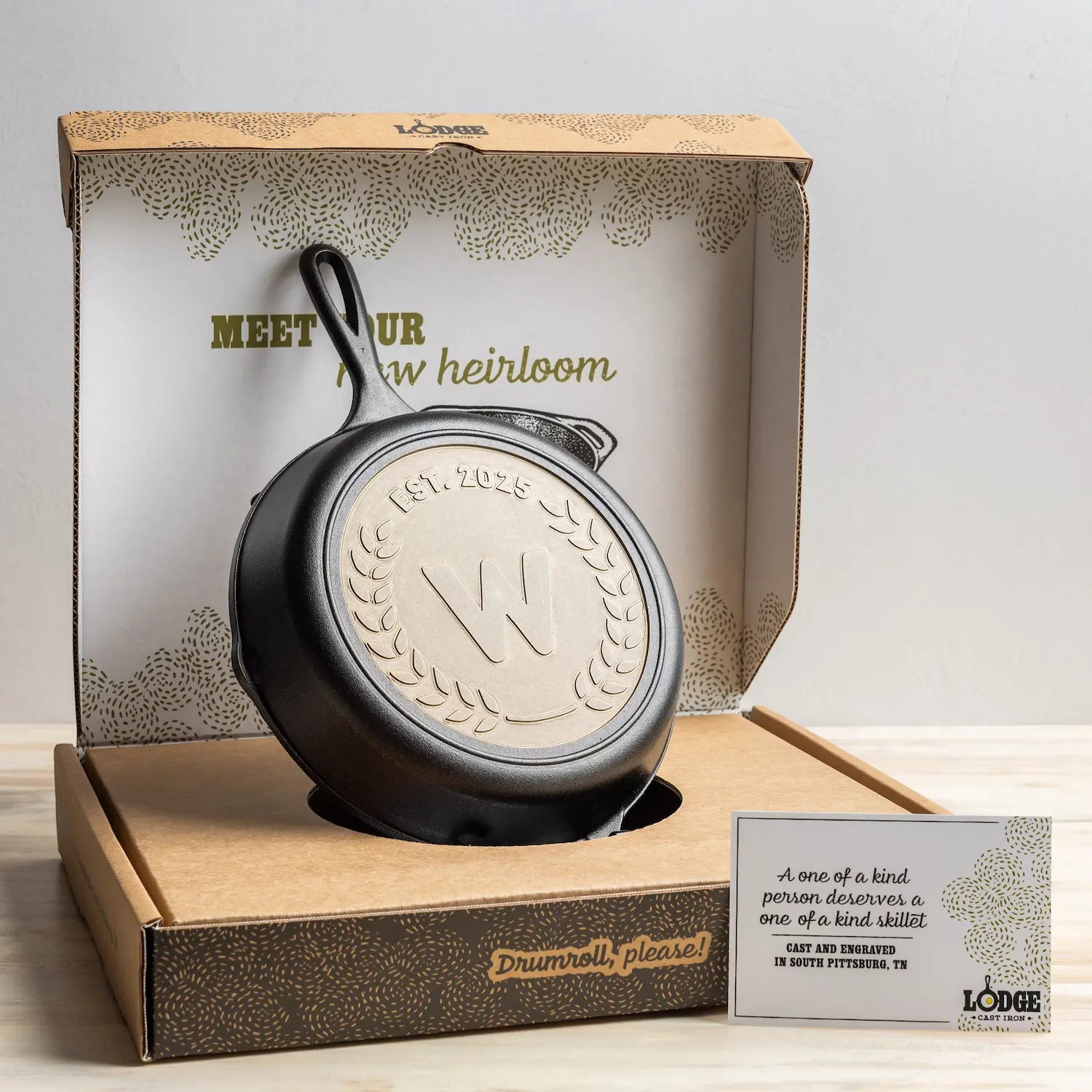 Custom Engraved Monogram Skillet - Image 9