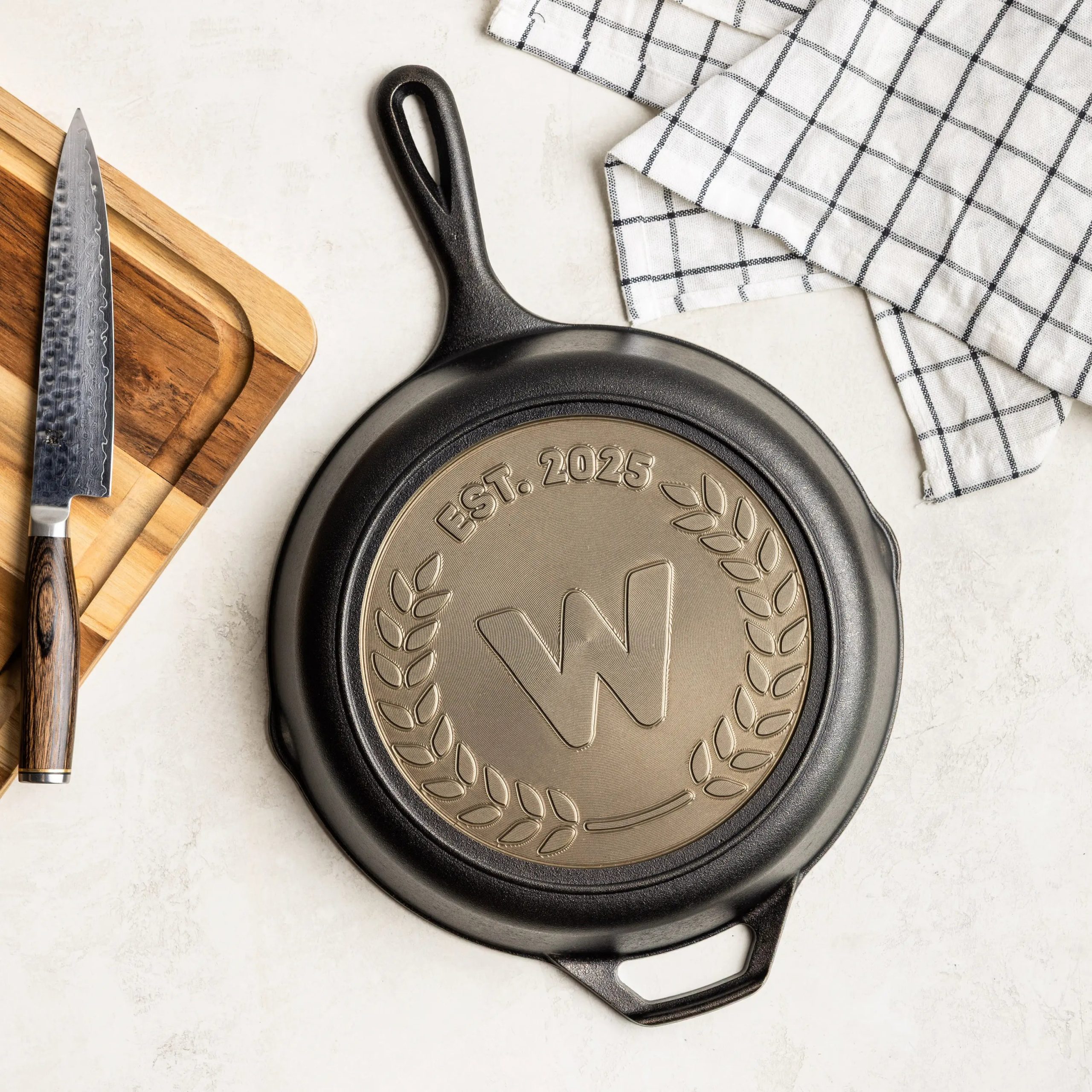 Custom Engraved Monogram Skillet - Image 7