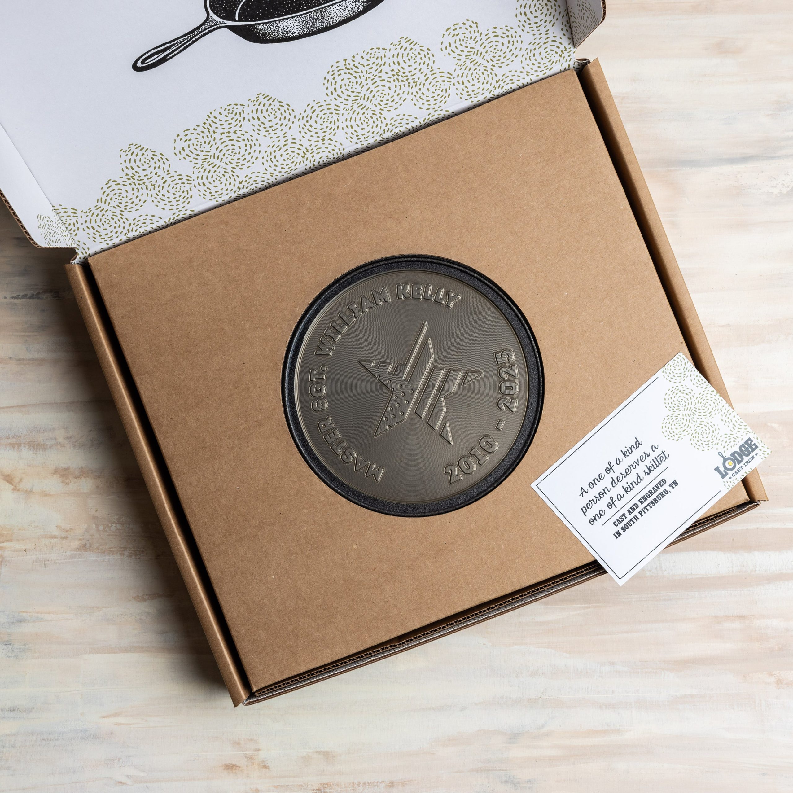 Custom Engraved Honor Skillet - Image 10