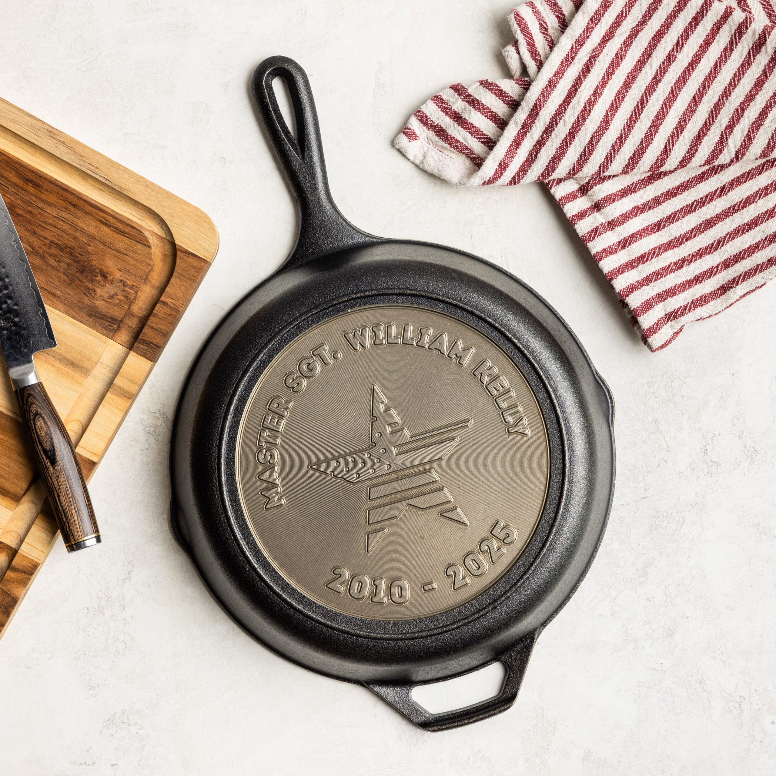 Custom Engraved Honor Skillet - Image 8