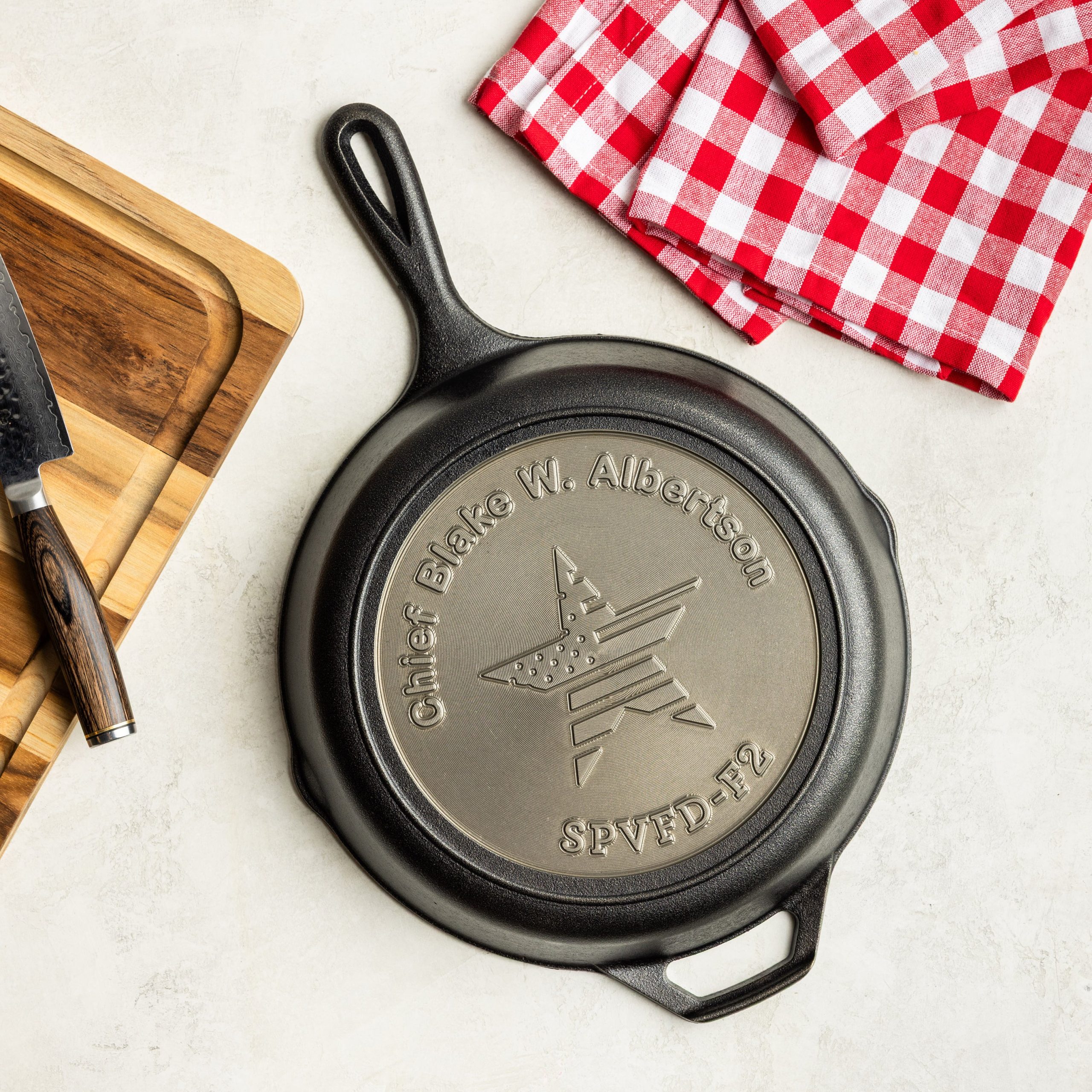 Custom Engraved Honor Skillet - Image 7