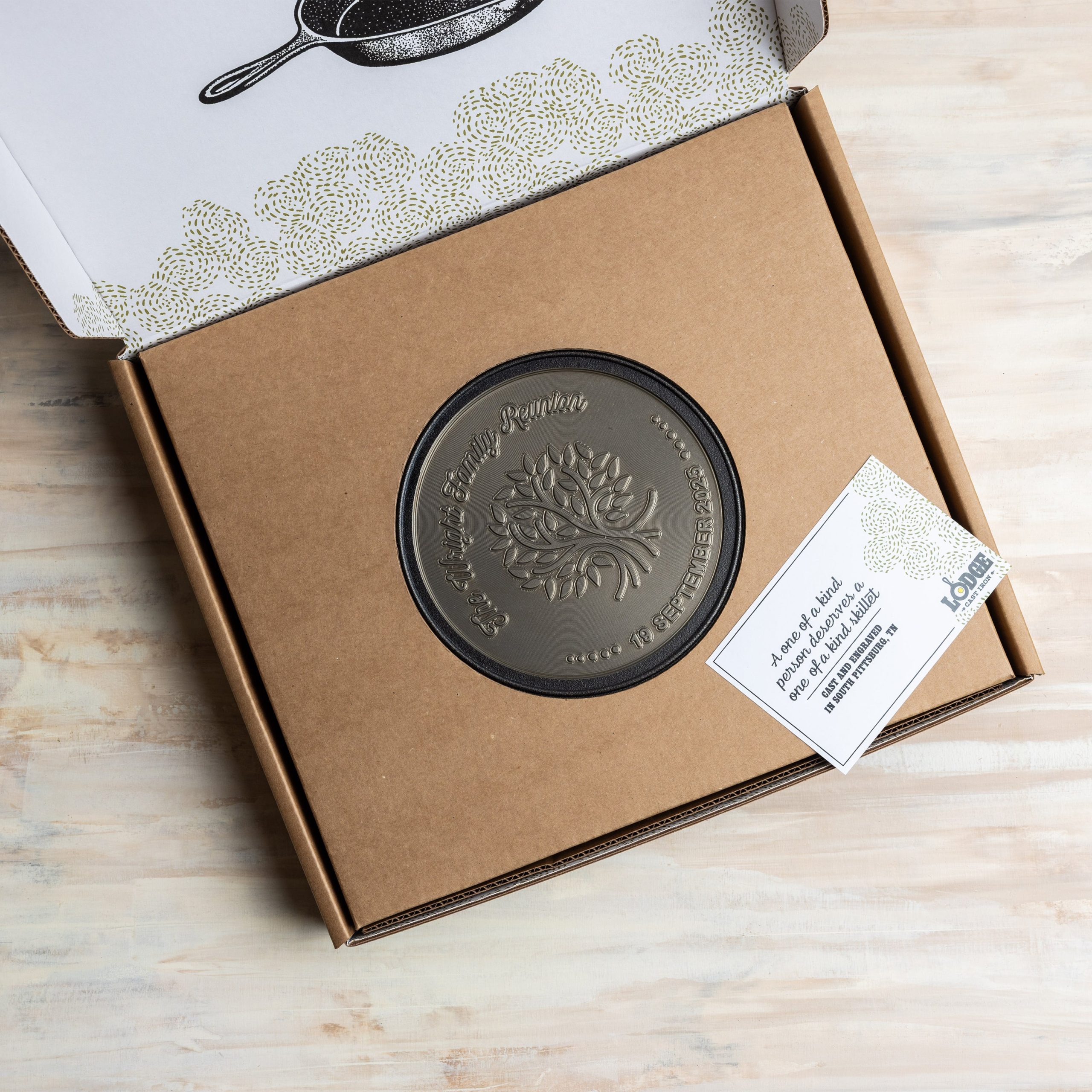 Custom Engraved Tree Skillet - Image 10