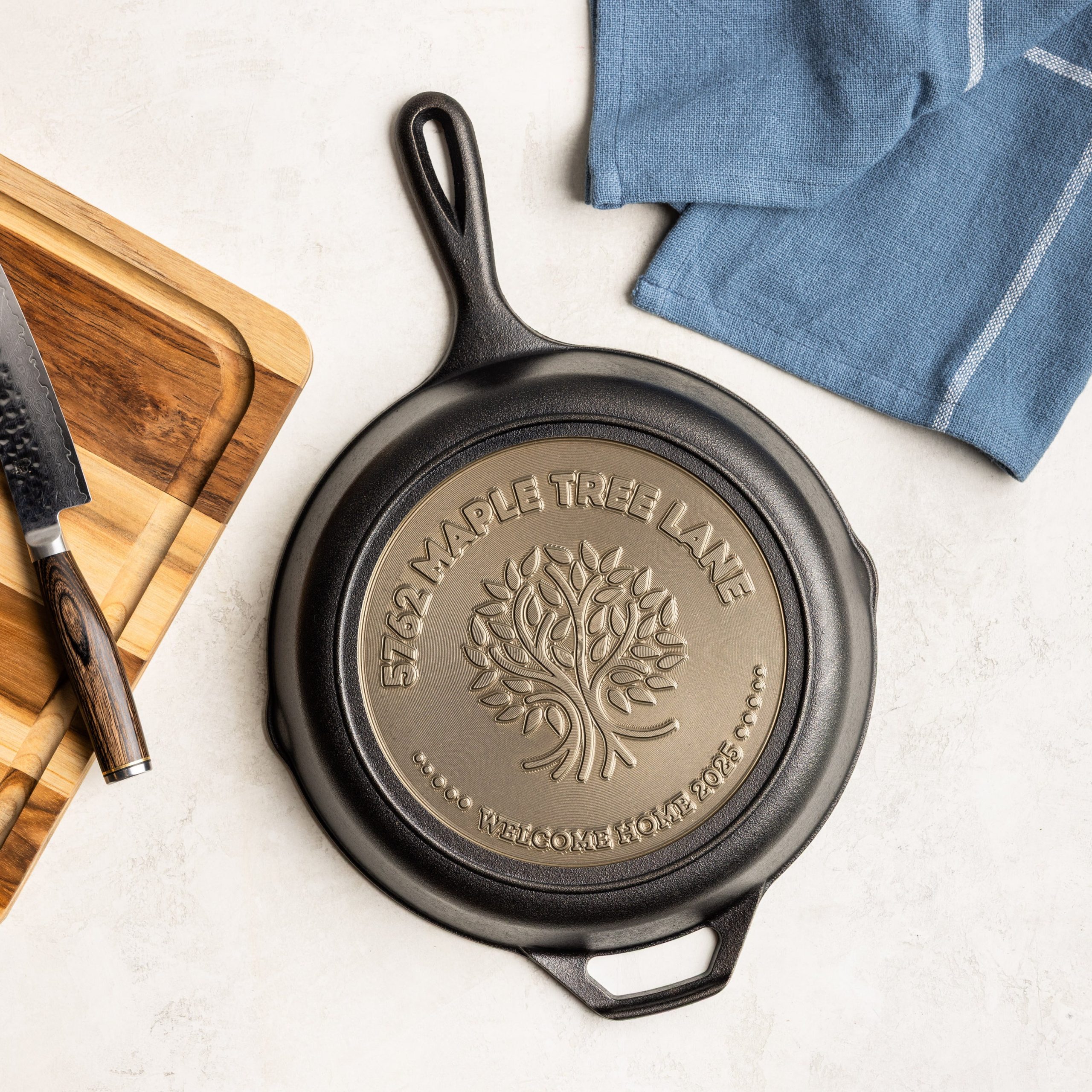 Custom Engraved Tree Skillet - Image 7