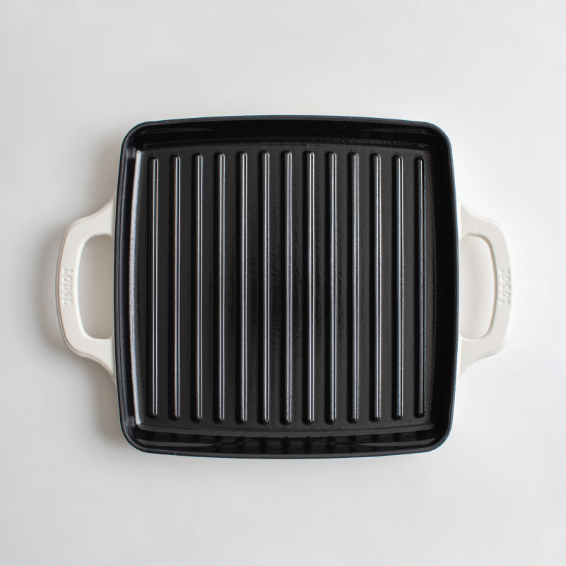 USA Enamel 11 Inch Enameled Cast Iron Grill Pan - Image 9