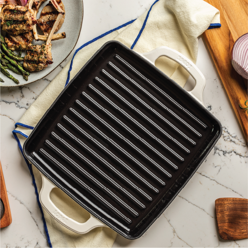 USA Enamel 11 Inch Enameled Cast Iron Grill Pan - Image 29