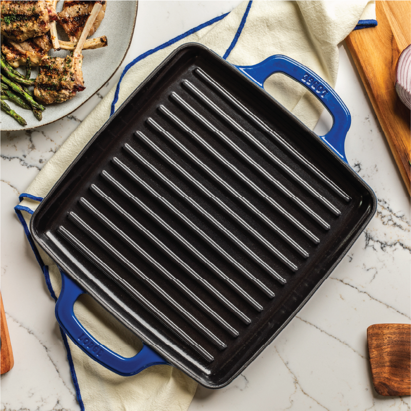 USA Enamel 11 Inch Enameled Cast Iron Grill Pan - Image 5
