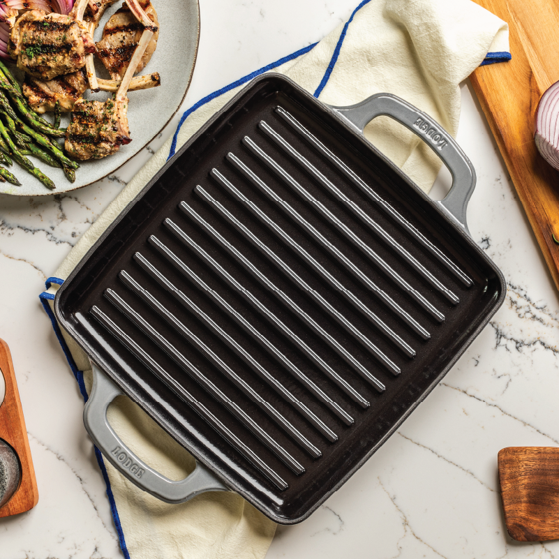 USA Enamel 11 Inch Enameled Cast Iron Grill Pan - Image 4