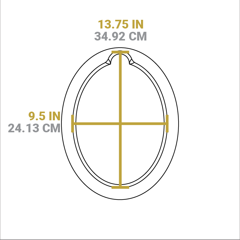 13.25 Inch Jumbo Oval Walnut Wood Underliner - Image 6