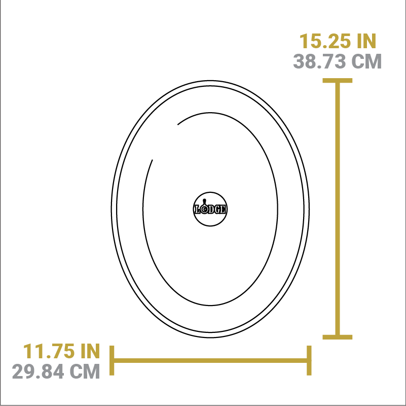 13.25 Inch Jumbo Oval Walnut Wood Underliner - Image 7