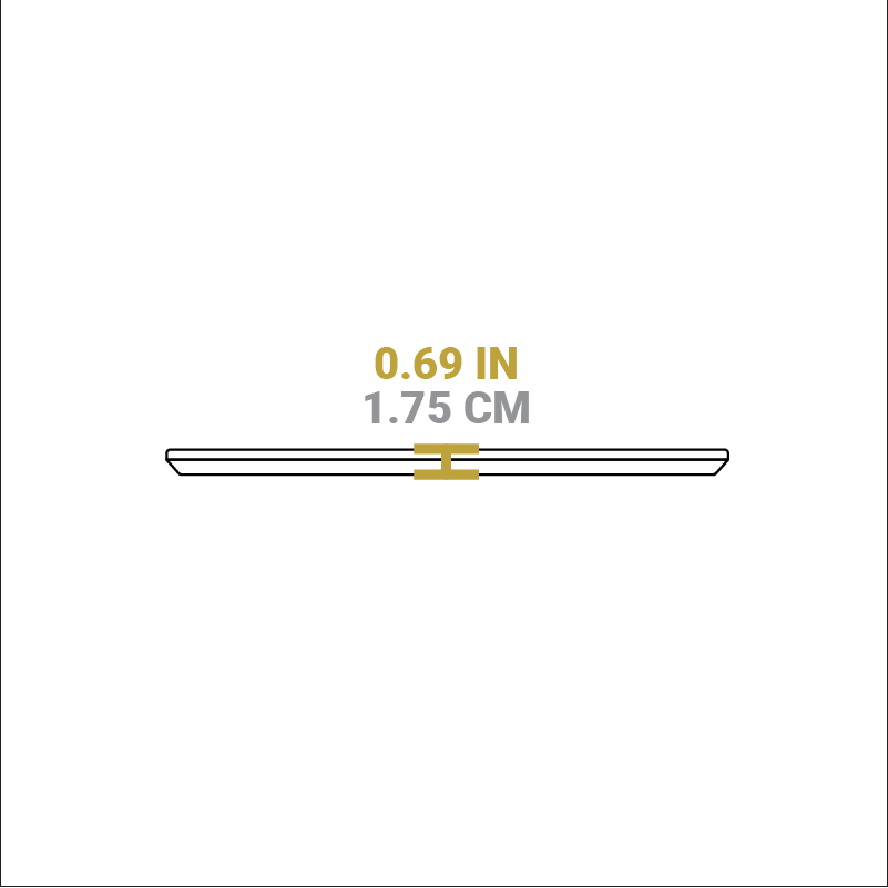 13.25 Inch Jumbo Oval Walnut Wood Underliner - Image 5