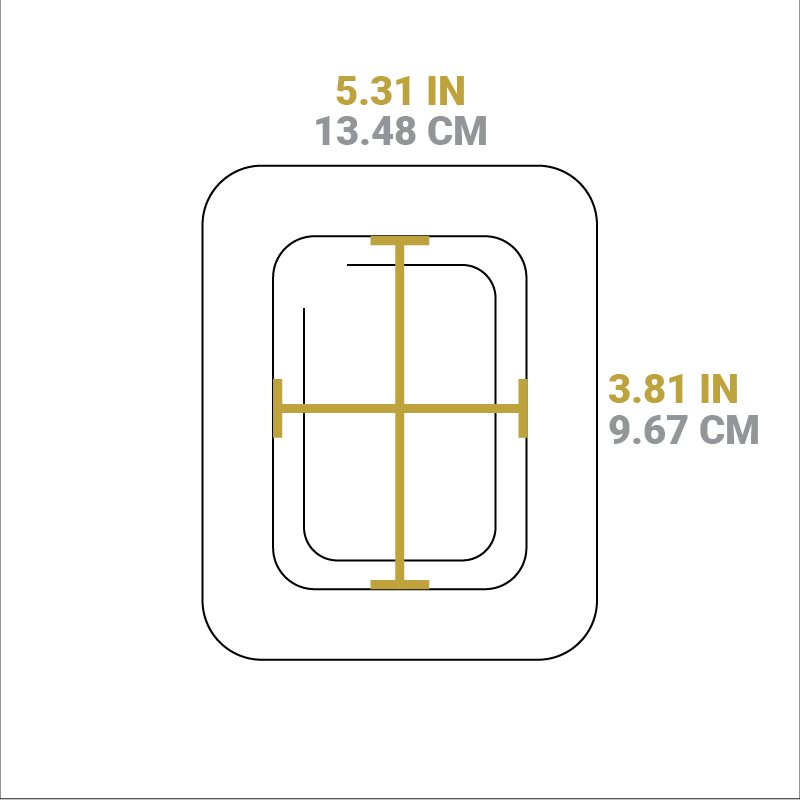 10 Ounce Rectangular Walnut Wood Underliner - Image 4