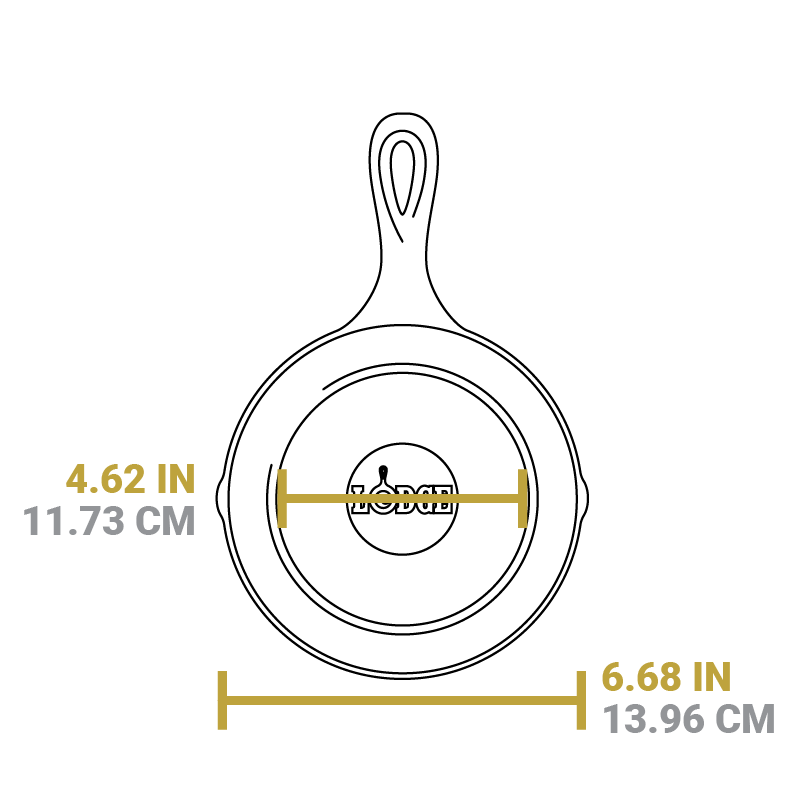 Round Cast Iron Grill Pan - Image 9