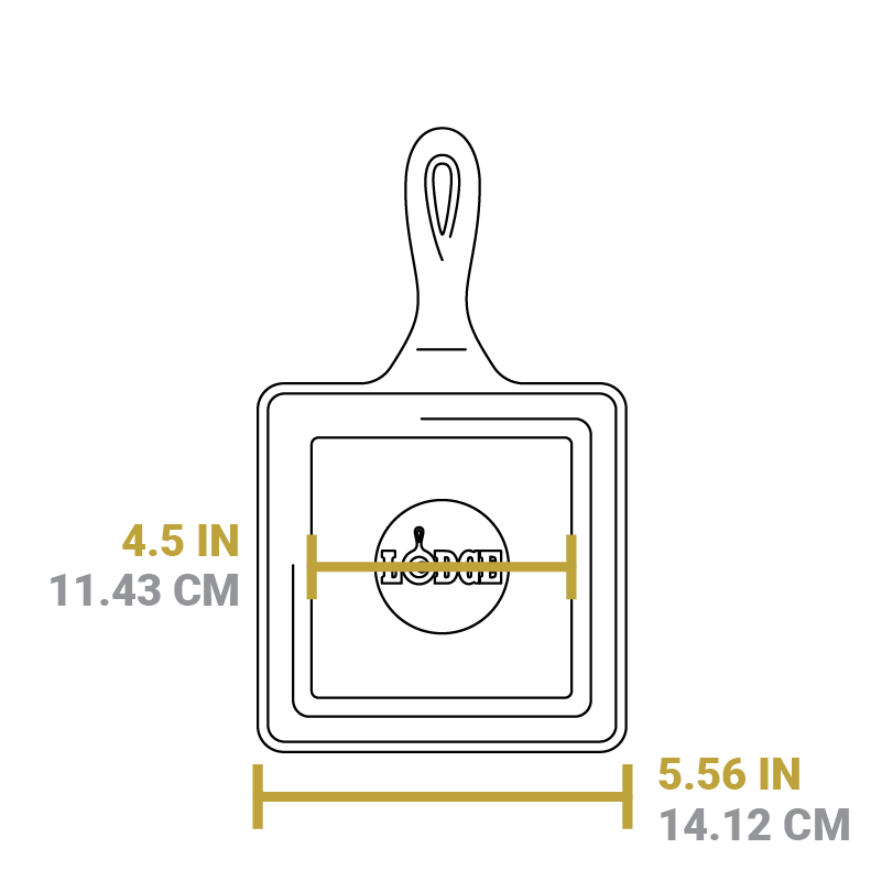 Square Cast Iron Classic Skillet - Image 17