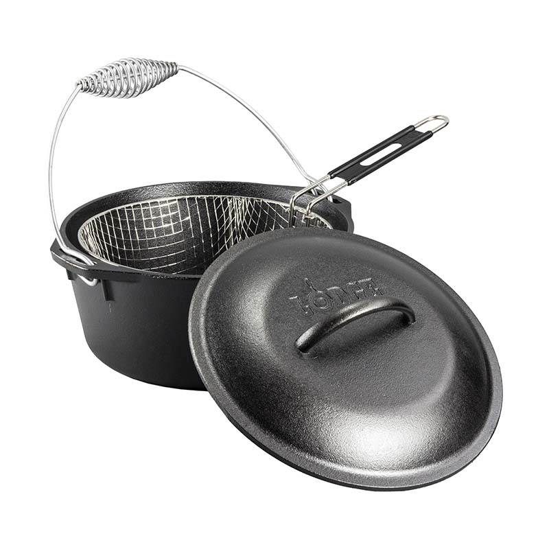 Seasoned Cast Iron Dutch Oven Frying Set - Image 2