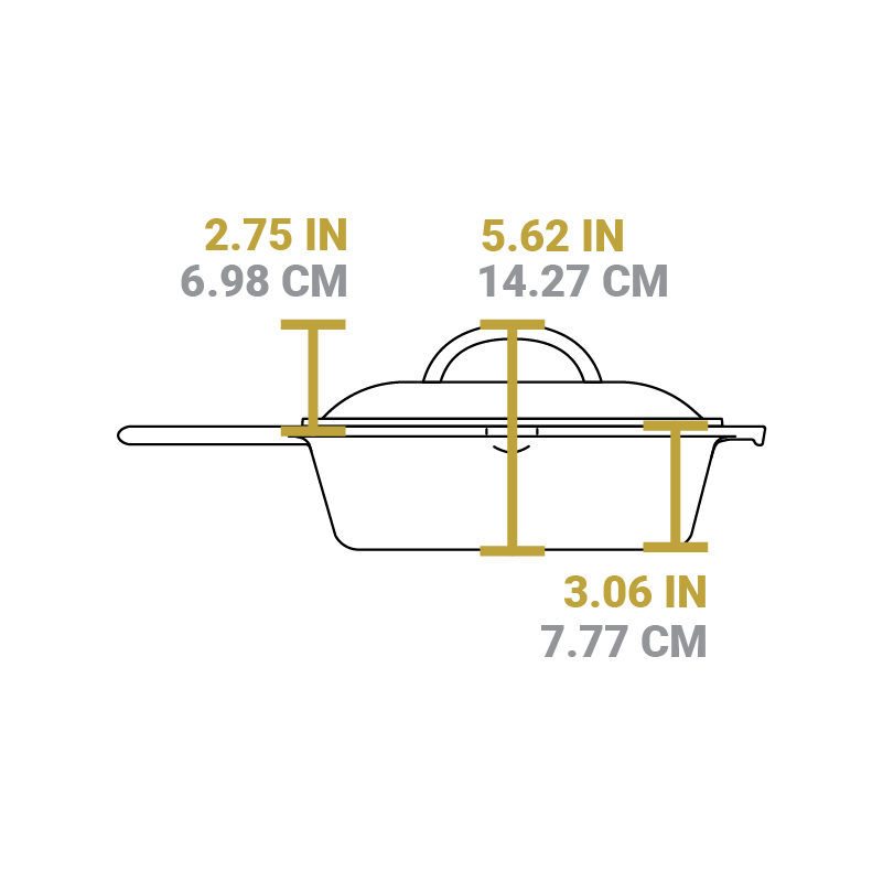 Cast Iron Covered Deep Skillet - Image 25
