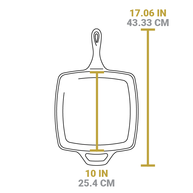 Square Cast Iron Classic Skillet - Image 22